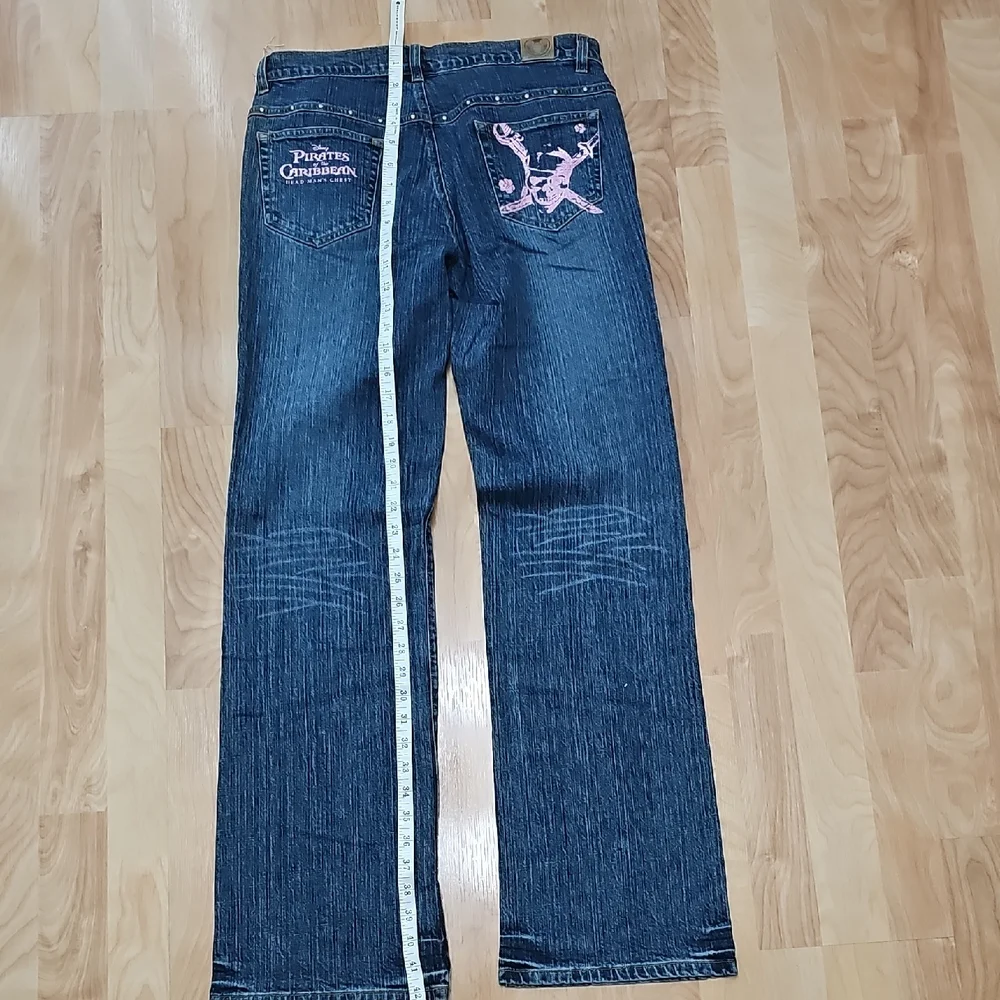 Vintage Disney Pirates Of The Carribean Blue Jeans - Picture 7 of 16